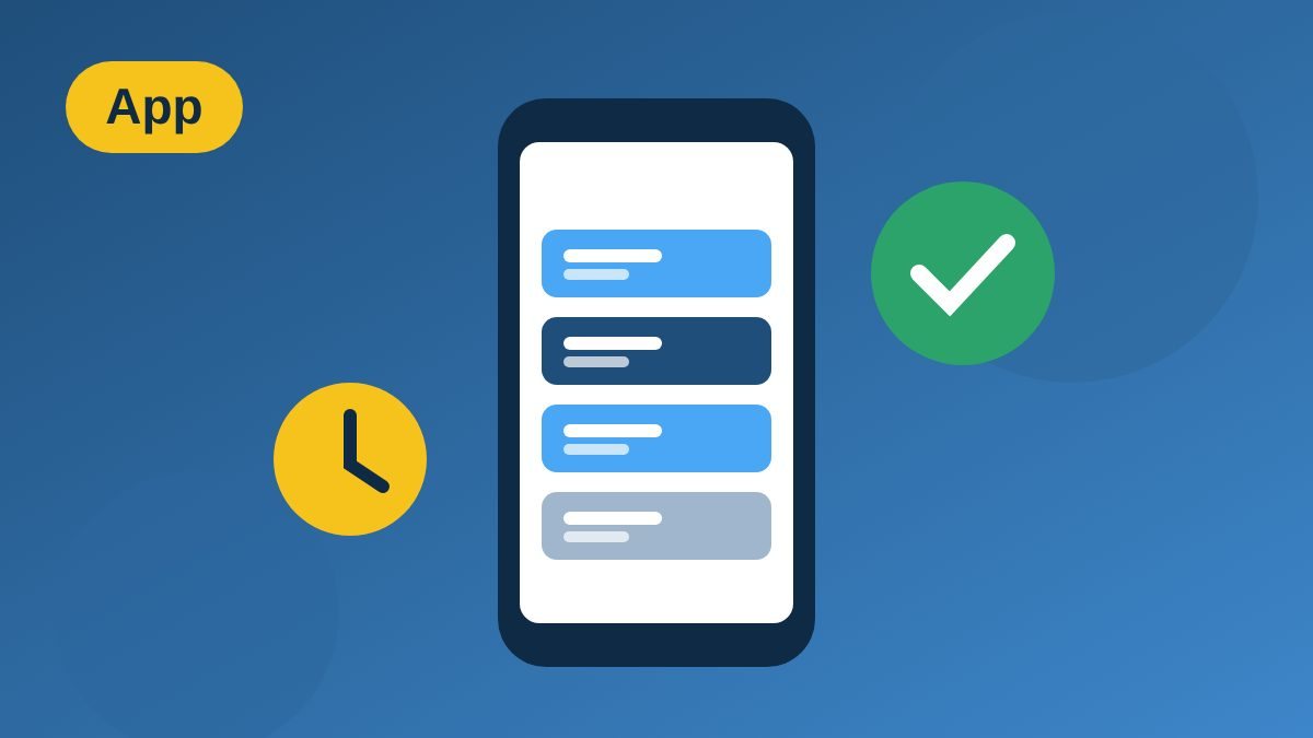 Les-app met het rooster van je rijlessen
